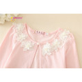 new arrival korean girl coat flower design autumn spring summer jacket cotton baby girl coat